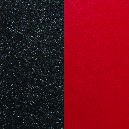 Black Glitter/Red bőr 8 mm karkötő bőr